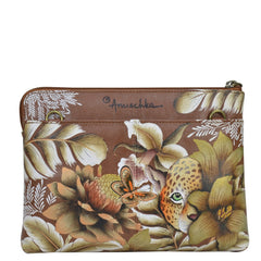 Anuschka Cleopatra's Leopard Tan Three-In-One Clutch