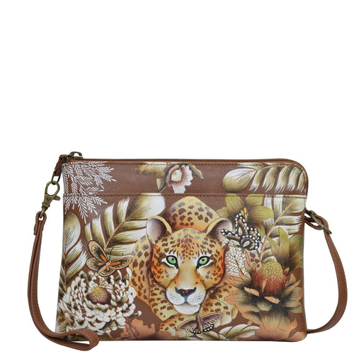 Anuschka Cleopatra's Leopard Tan Three-In-One Clutch