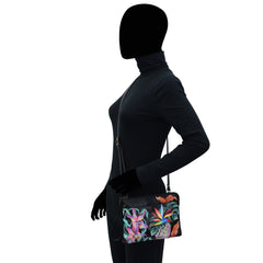 Anuschka Island Escape Black Three-in-One Clutch