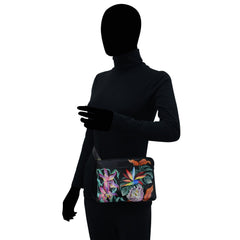 Anuschka Island Escape Black Three-in-One Clutch