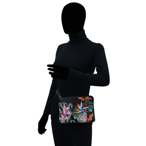 Anuschka Island Escape Black Three-in-One Clutch