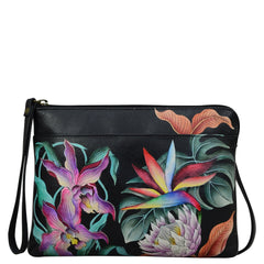 Anuschka Island Escape Black Three-in-One Clutch