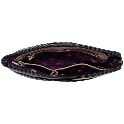 Anuschka Island Escape Black Three-in-One Clutch