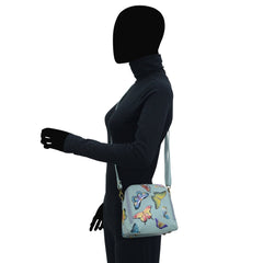 Anuschka Butterfly Heaven Zip Around Travel Organizer