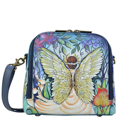 Anuschka Enchanted Garden Zip Around Travel Organizer