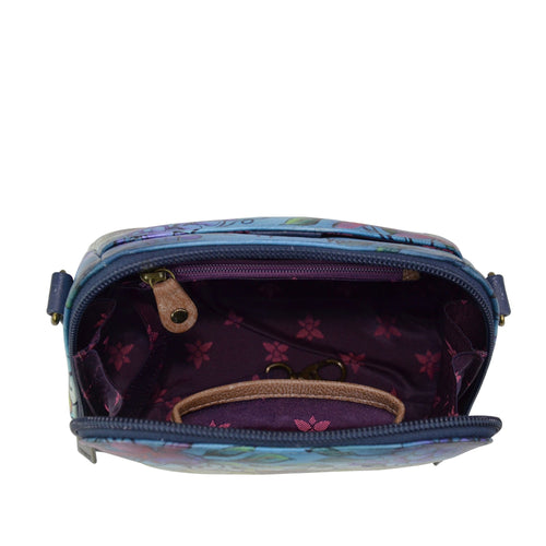 Anuschka Enchanted Garden Zip Around Travel Organizer