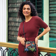 Anuschka Rainforest Beauties Zip Around Travel Organizer