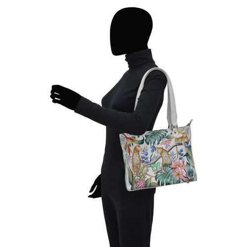 Anuschka Jungle Queen Ivory Medium Shopper