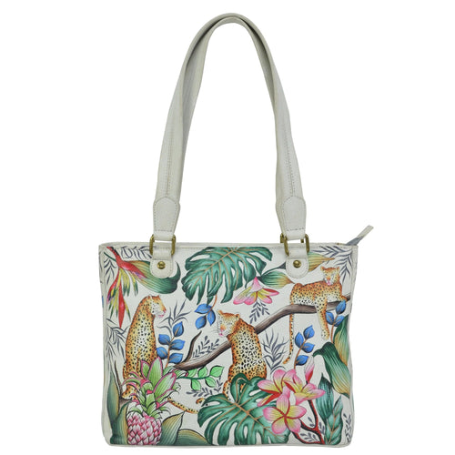 Anuschka Jungle Queen Ivory Medium Shopper