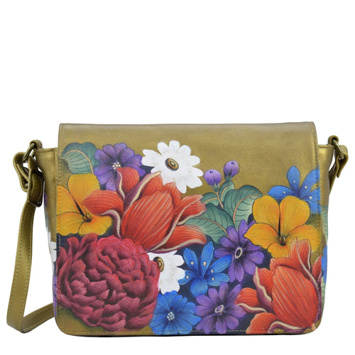 Anuschka Dreamy Floral Flap Crossbody