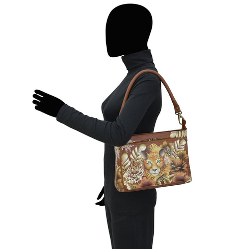 Anuschka Cleopatra's Leopard Tan Large Organizer Tote