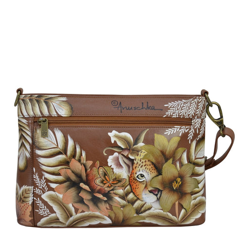 Anuschka Cleopatra's Leopard Tan Large Organizer Tote