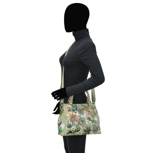 Anuschka Floral Passion Multi Compartment Satchel