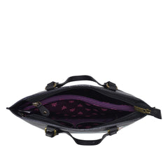 Anuschka Hummingbird Black Medium Tote