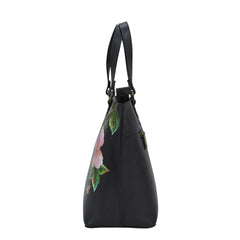 Anuschka Hummingbird Black Medium Tote