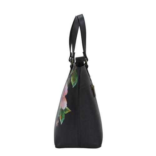 Anuschka Hummingbird Black Medium Tote