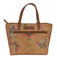 Anuschka Tooled Butterfly Multi Medium Tote