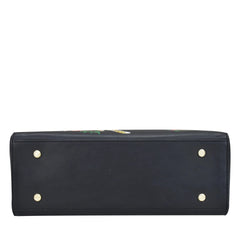 Anuschka Enigmatic Leopard Wide Organizer Satchel