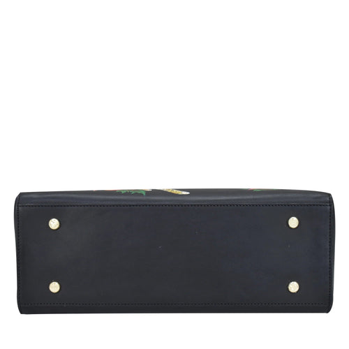 Anuschka Enigmatic Leopard Wide Organizer Satchel