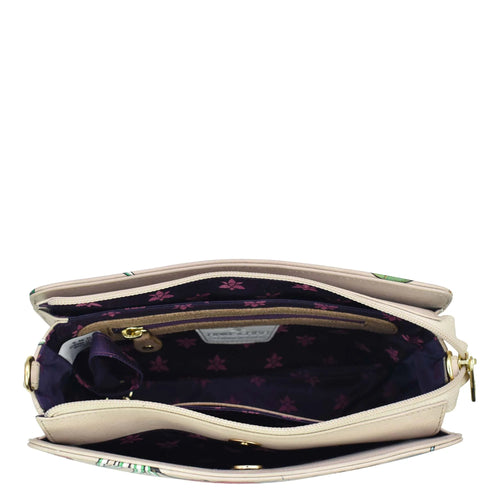 Anuschka African Adventure Triple Compartment Crossbody