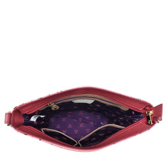 Anuschka Snowy Cardinal Tall Bucket Hobo