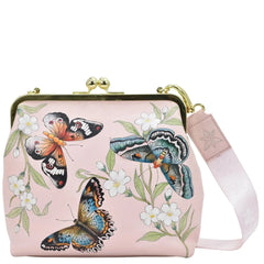 Anuschka Butterfly Melody Medium Frame Satchel