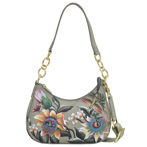 Anuschka Floral Passion Small Convertible Hobo