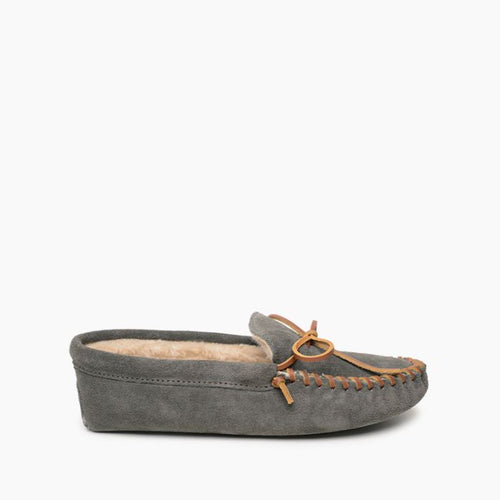 Minnetonka Pile Lined Softsole - Gray