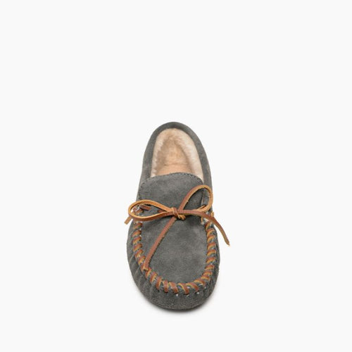 Minnetonka Pile Lined Softsole - Gray