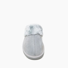 Minnetonka Chesney Scuff Slipper - Ice Gray
