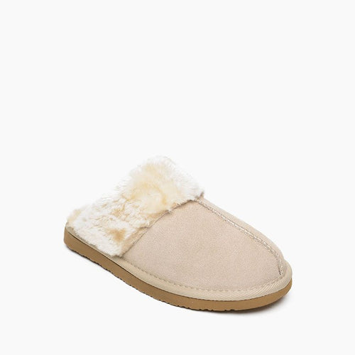 Minnetonka Chesney Scuff Slipper - Stone