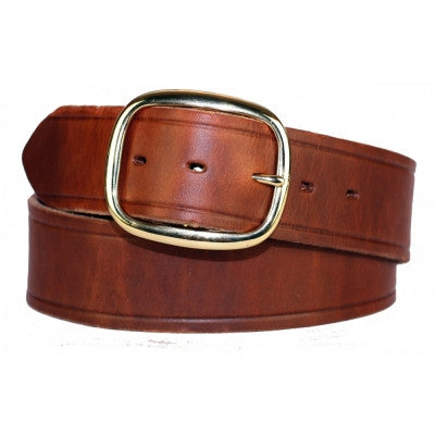 1.75" Creased Edge Skirting Leather Work Belt