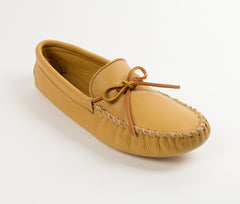 Double Deerskin Moccasin - Natural