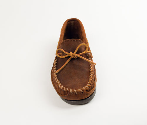 Minnetonka Double Bottom Hardsole - Brown Ruff