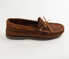 Minnetonka Double Bottom Hardsole - Brown Ruff