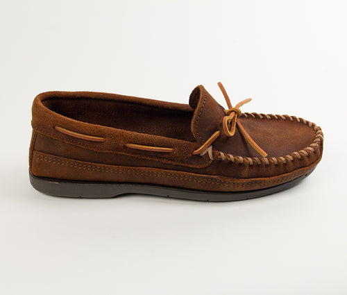 Minnetonka Double Bottom Hardsole - Brown Ruff