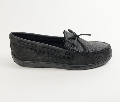Minnetonka Moosehide Classic Moccasin - Black