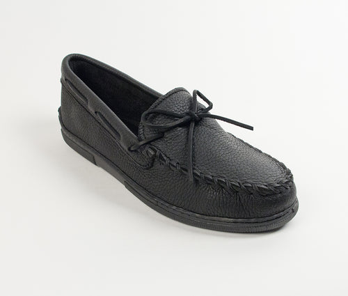 Minnetonka Moosehide Classic Moccasin - Black