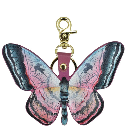 Anuschka Butterfly Melody Pink Bag Charm