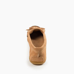 Minnetonka Kilty Moccasin - Taupe