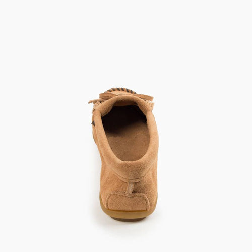 Minnetonka Kilty Moccasin - Taupe