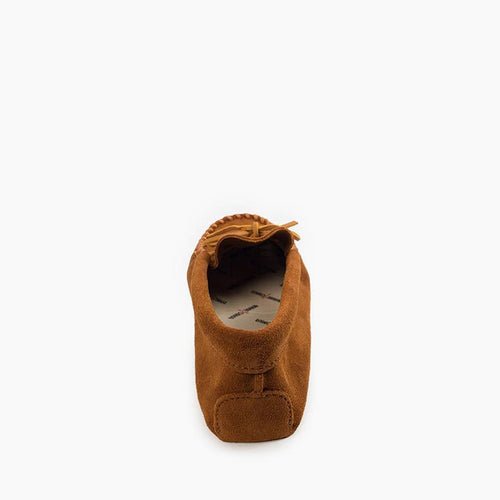 Minnetonka Leather Laced Soft Sole - Brown