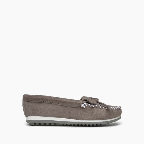 Minnetonka Kilty Plus Moccasin - Grey