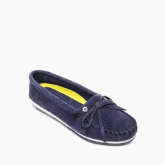 Minnetonka Kilty Plus Moccasin - Navy