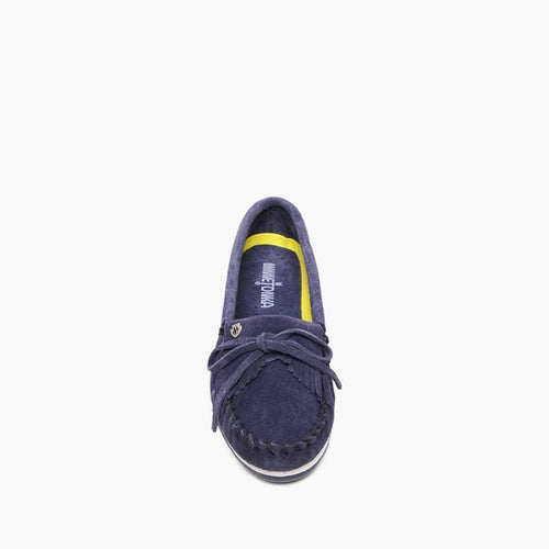 Minnetonka Kilty Plus Moccasin - Navy