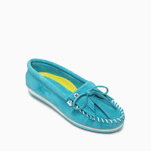 Minnetonka Kilty Plus Moccasin - Turquoise