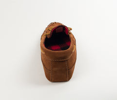 Minnetonka Double Bottom Fleece Slipper - Brown