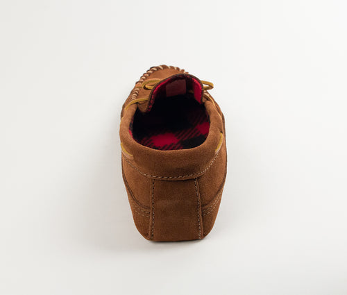 Minnetonka Double Bottom Fleece Slipper - Brown