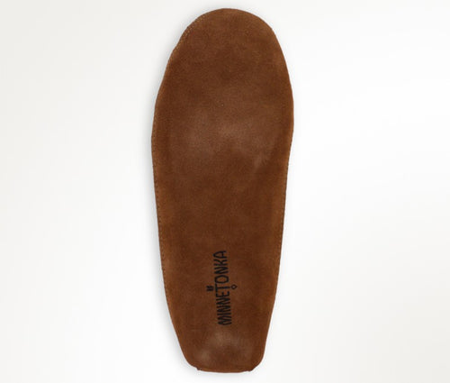 Minnetonka Double Bottom Fleece Slipper - Brown