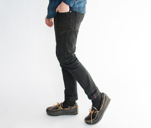 Minnetonka Sheepskin Moose Slipper - Chocolate